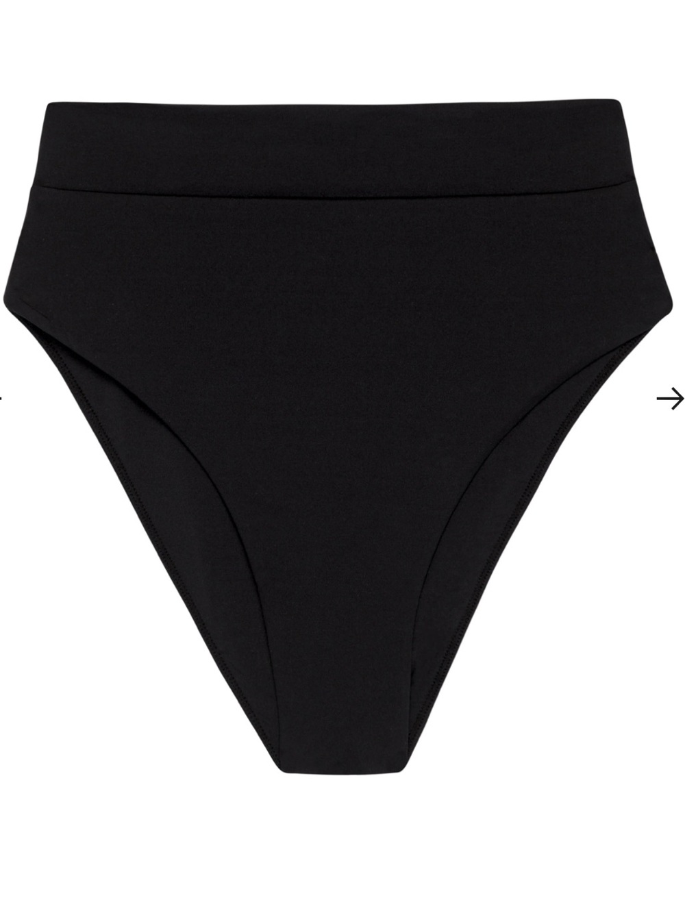Monday Swimwear Sorrento High-Waist Black Bikini Bottom